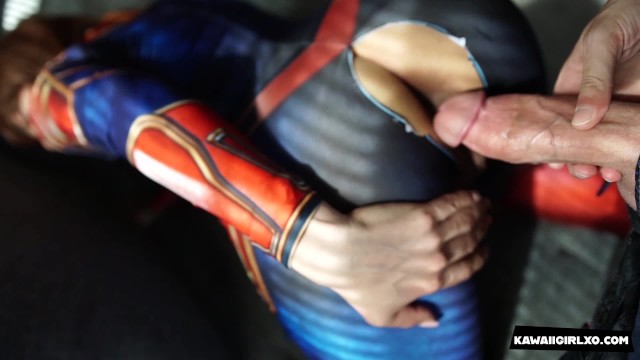 Captain Marvel Cosplayer Drains Your Balls In POV C