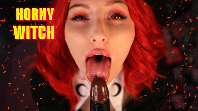 Horny Witch Cosplayer Plays With Dildo Cosplay Porn T