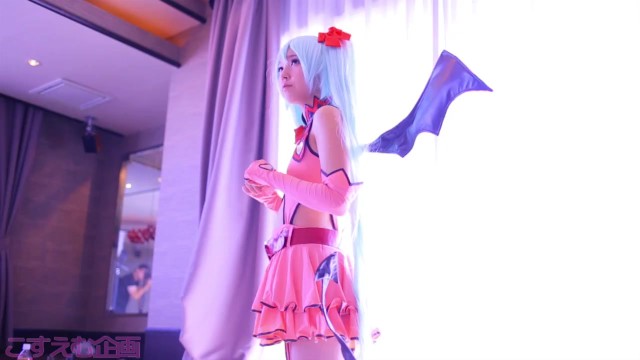 Sweet Devil Miku Cosplayer Gets Fingerbanged By Two Masked Men