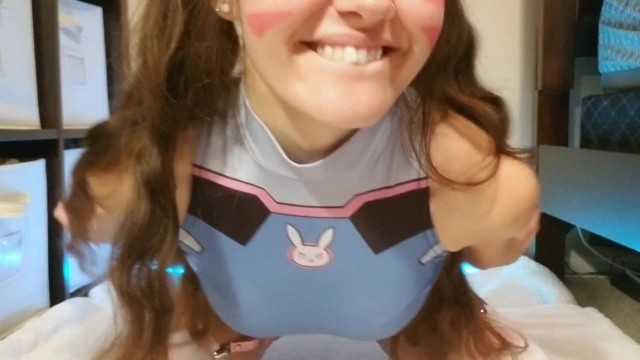 DVa Cosplayer Double Penetrates Herself With Toys Cosplay Porn Tube